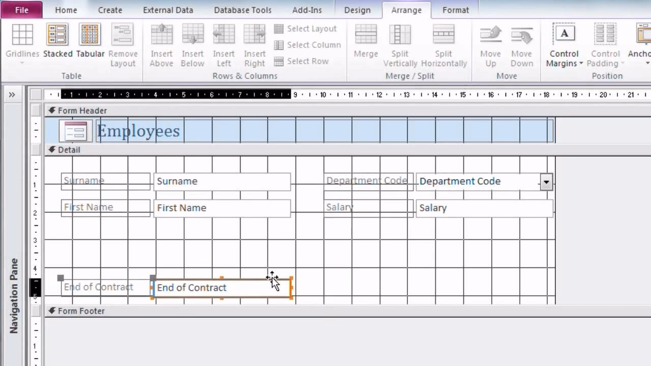 Is there a way to make access forms fit a larger screen?