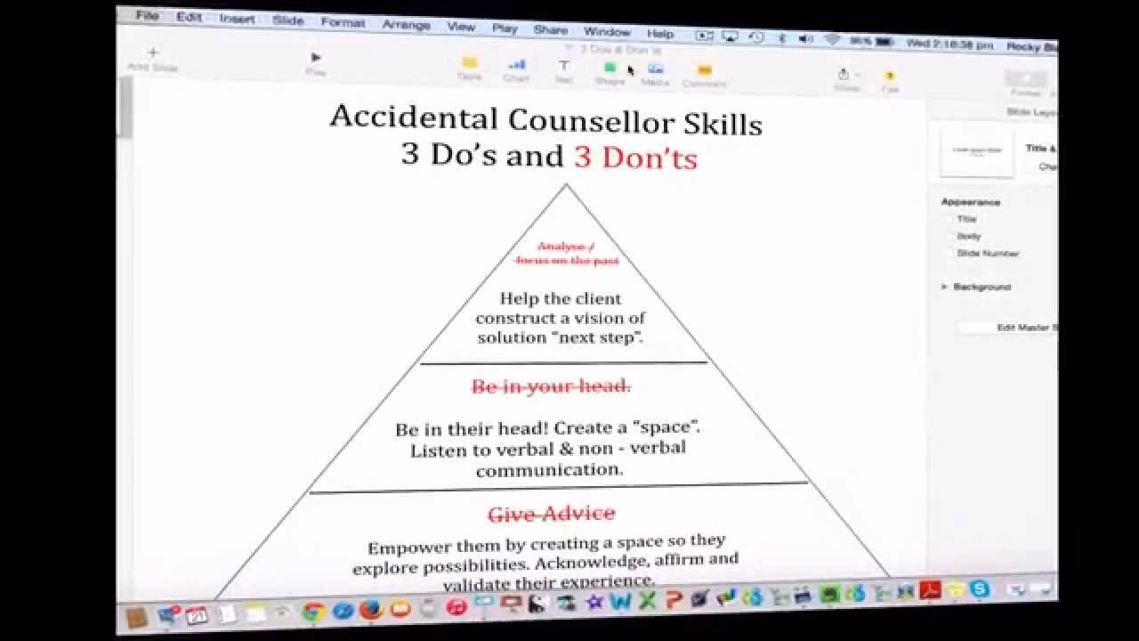 What is the accidental counsellor foundations workshop?