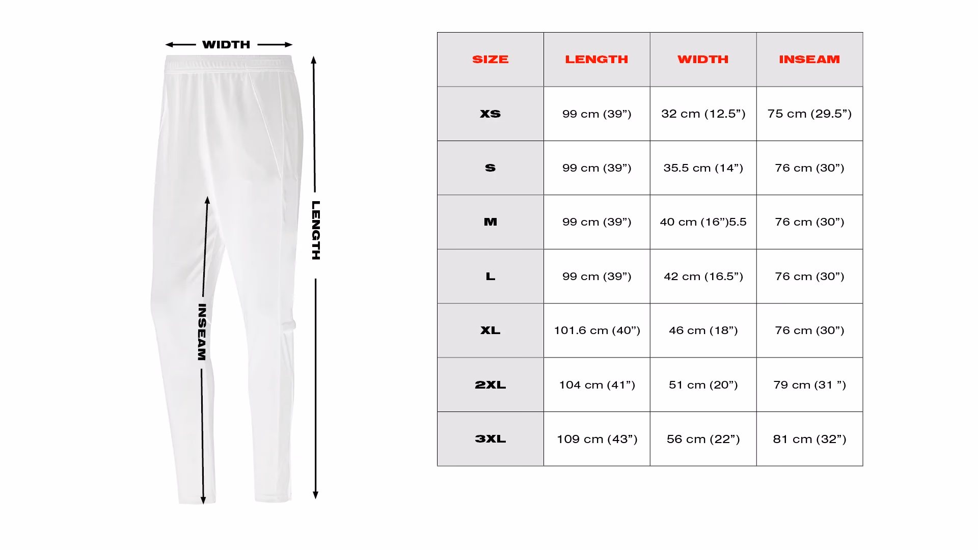 What are Adidas size charts?