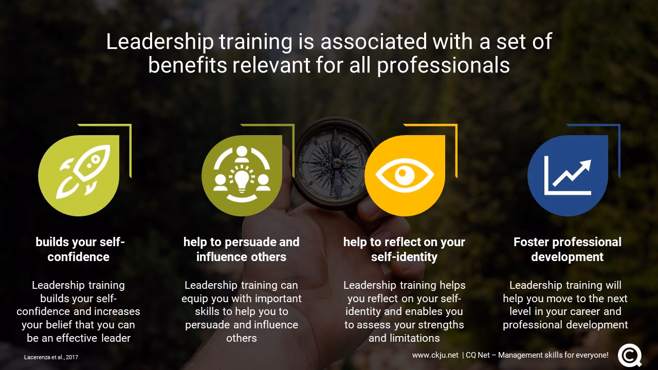 What are the benefits of leadership training?