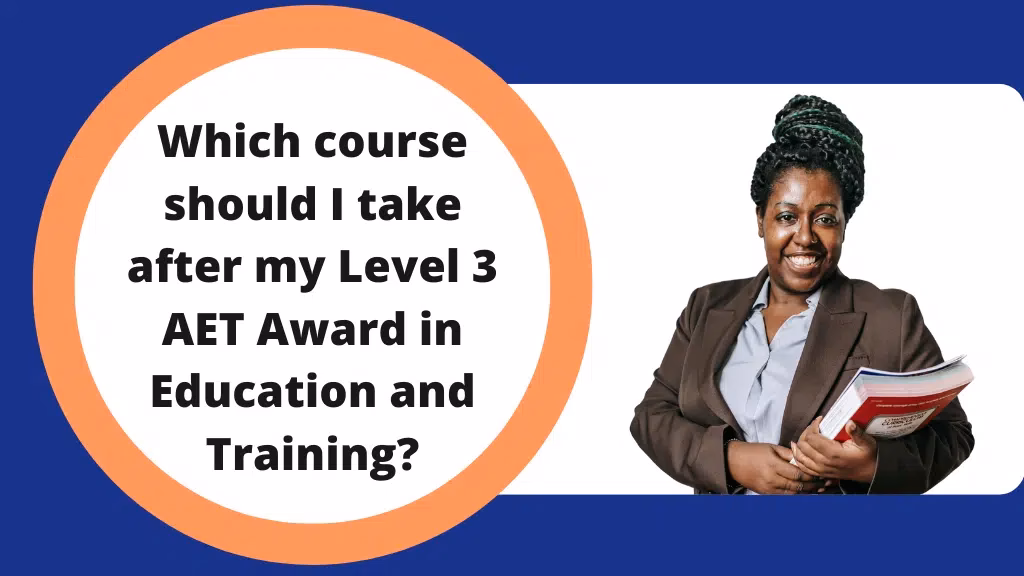 What is the award in education & training (AET) course?
