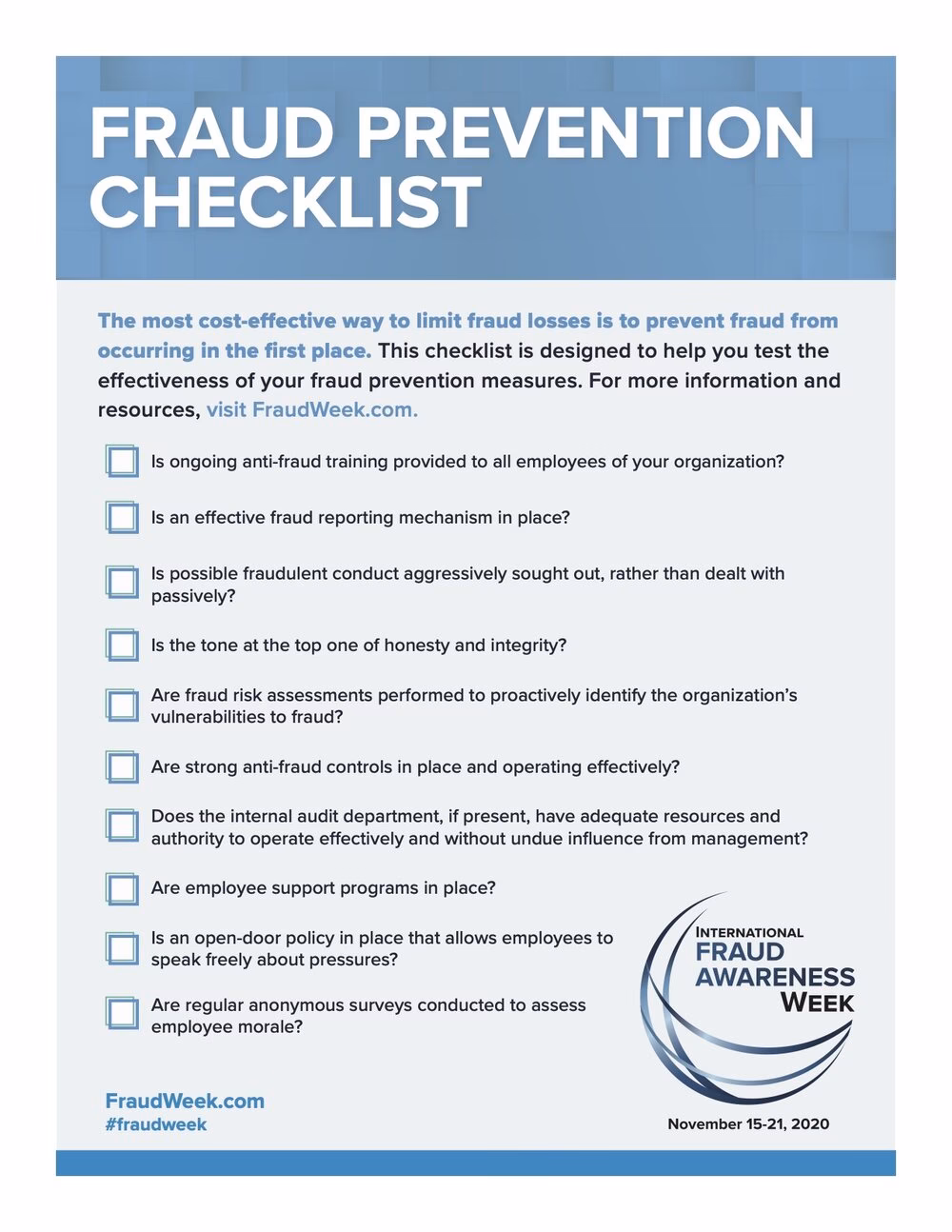 What is a fraud prevention course?