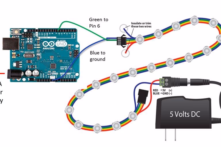 How many LED strips can be connected to an Arduino?