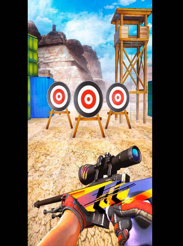 How do I play military shooter training?