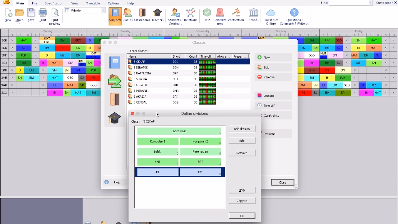 What is ASC timetables en L4?