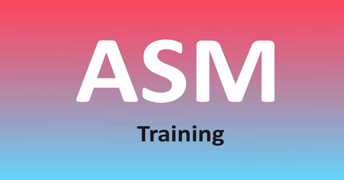 What are the benefits of online ASM training?