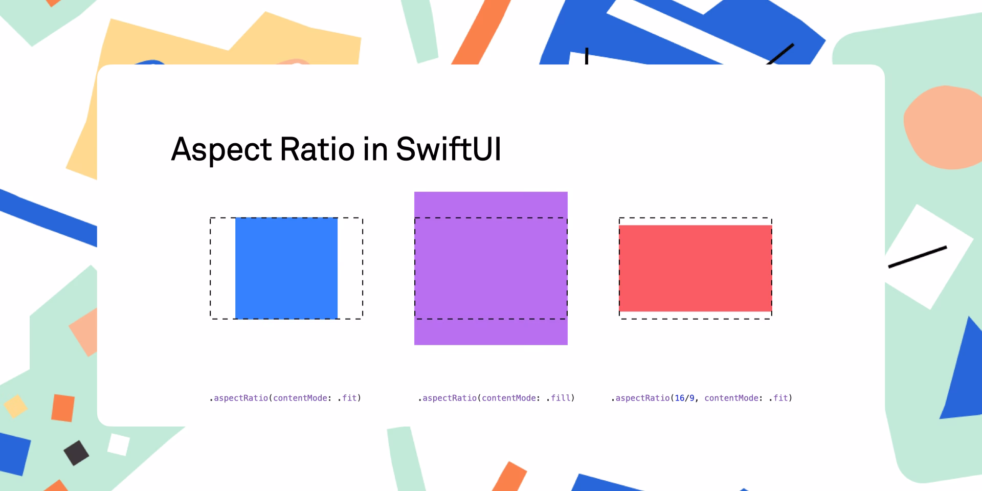 What is aspectfit property & how to use it?