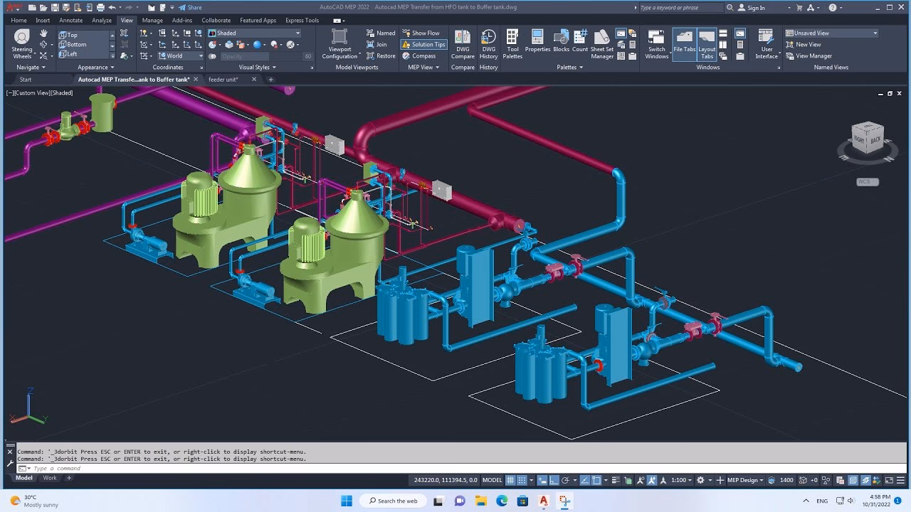Where can I find single line graphics in AutoCAD MEP 2011?