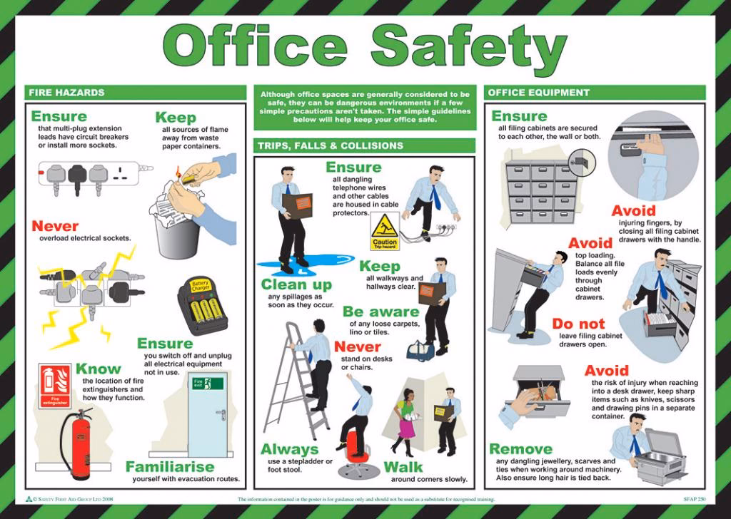 How do you promote health and safety training?