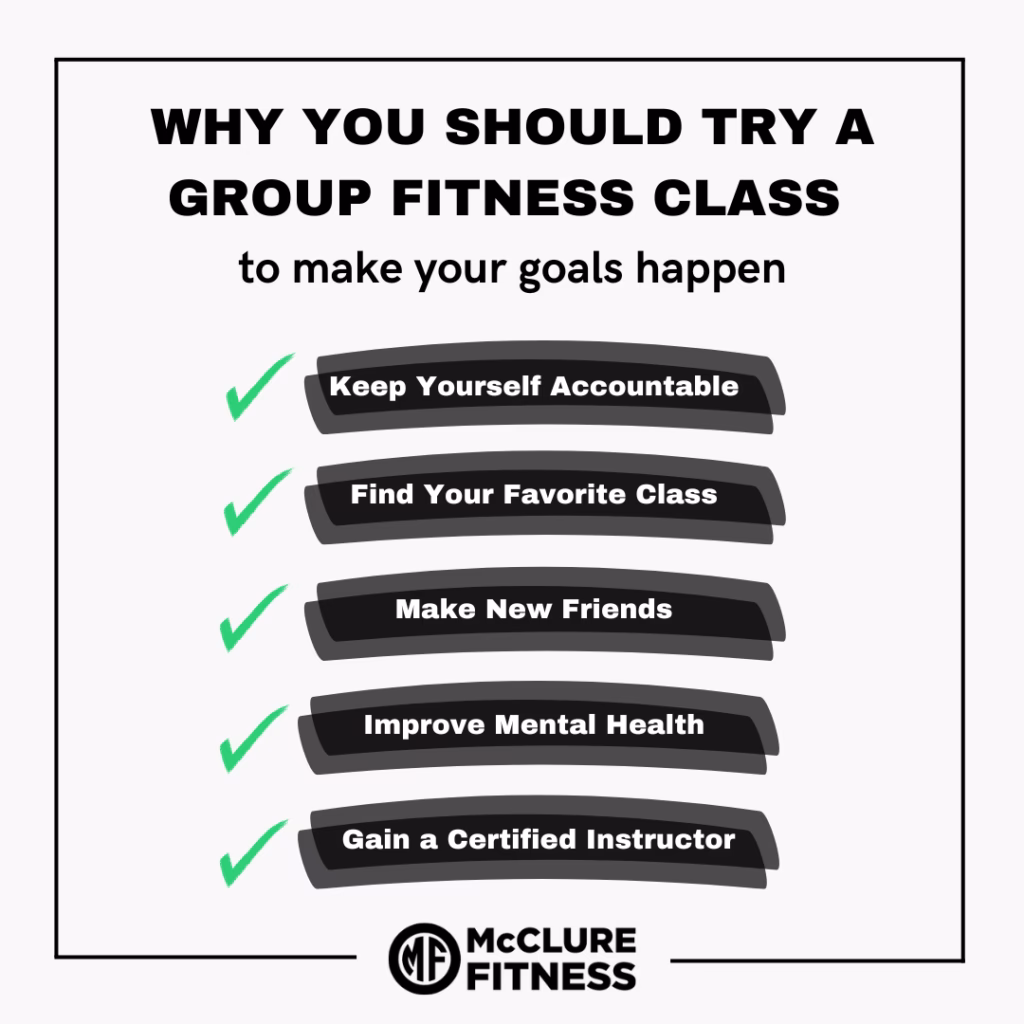 How can group exercise help you achieve your fitness goals?