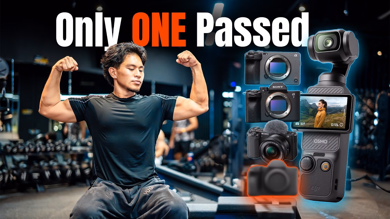 What types of cameras are used for recording fitness videos & training sessions?