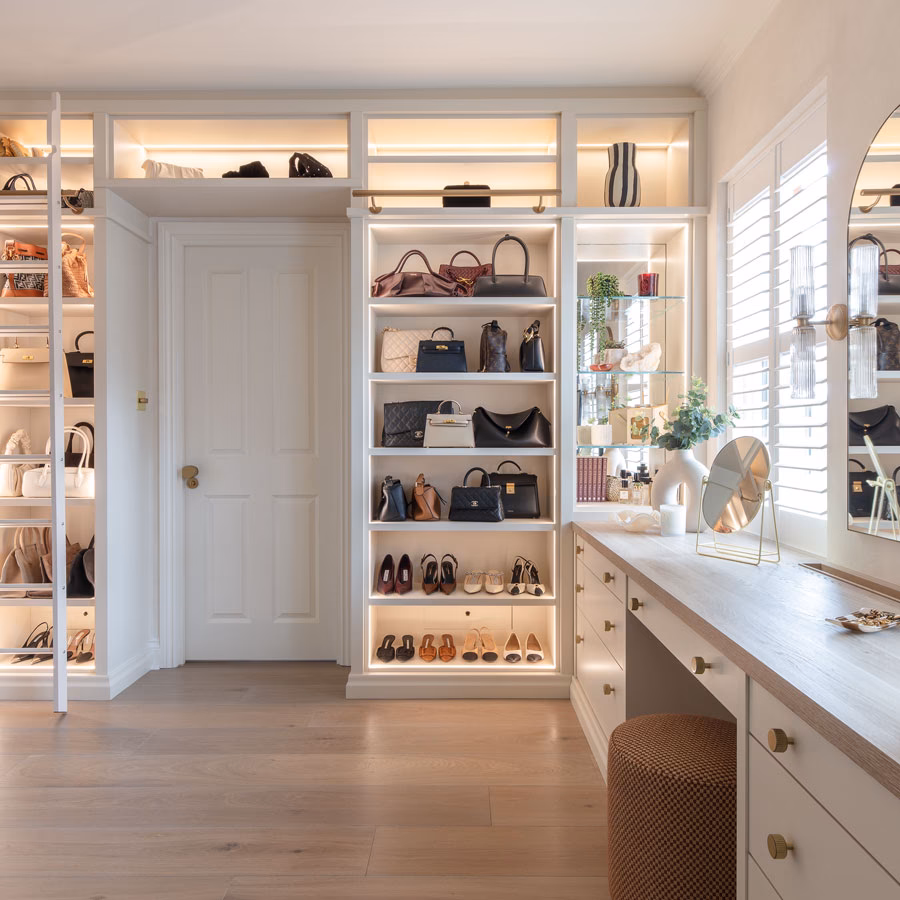 Are fitted wardrobes a good option for a walk-in wardrobe?