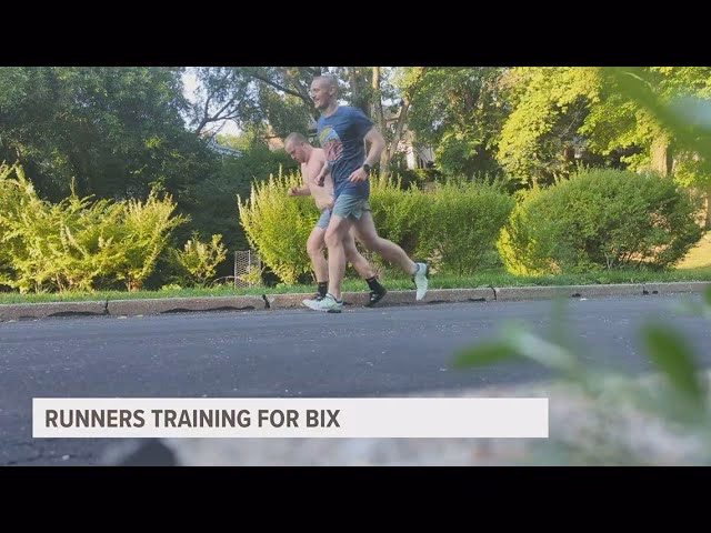 When is the Iowa American water Bix@6 training run?