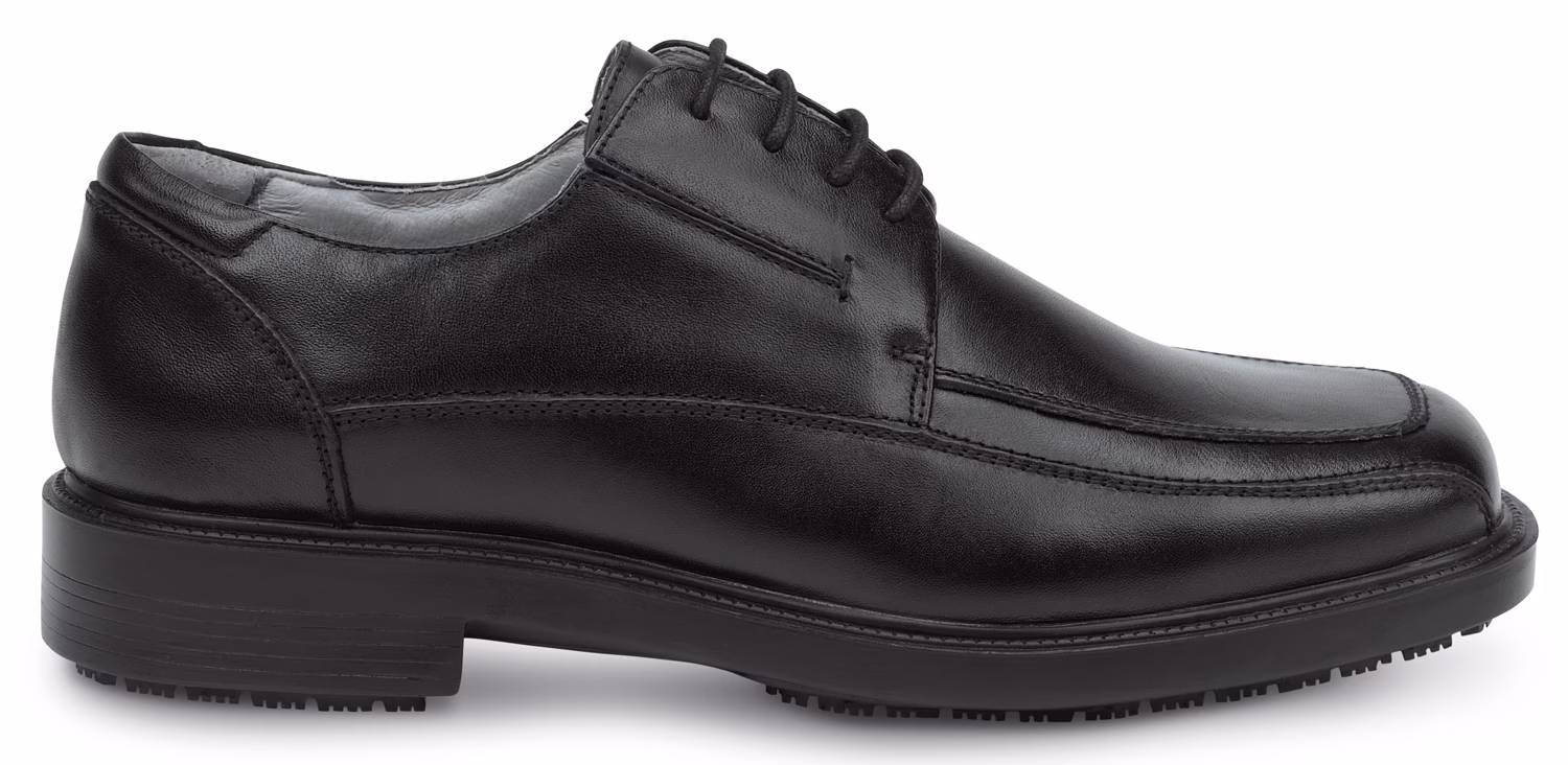 How much do black leather shoes cost?