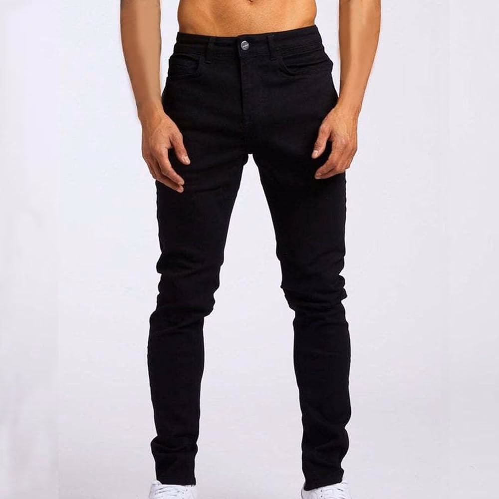 Are black slim fit jeans good for men?