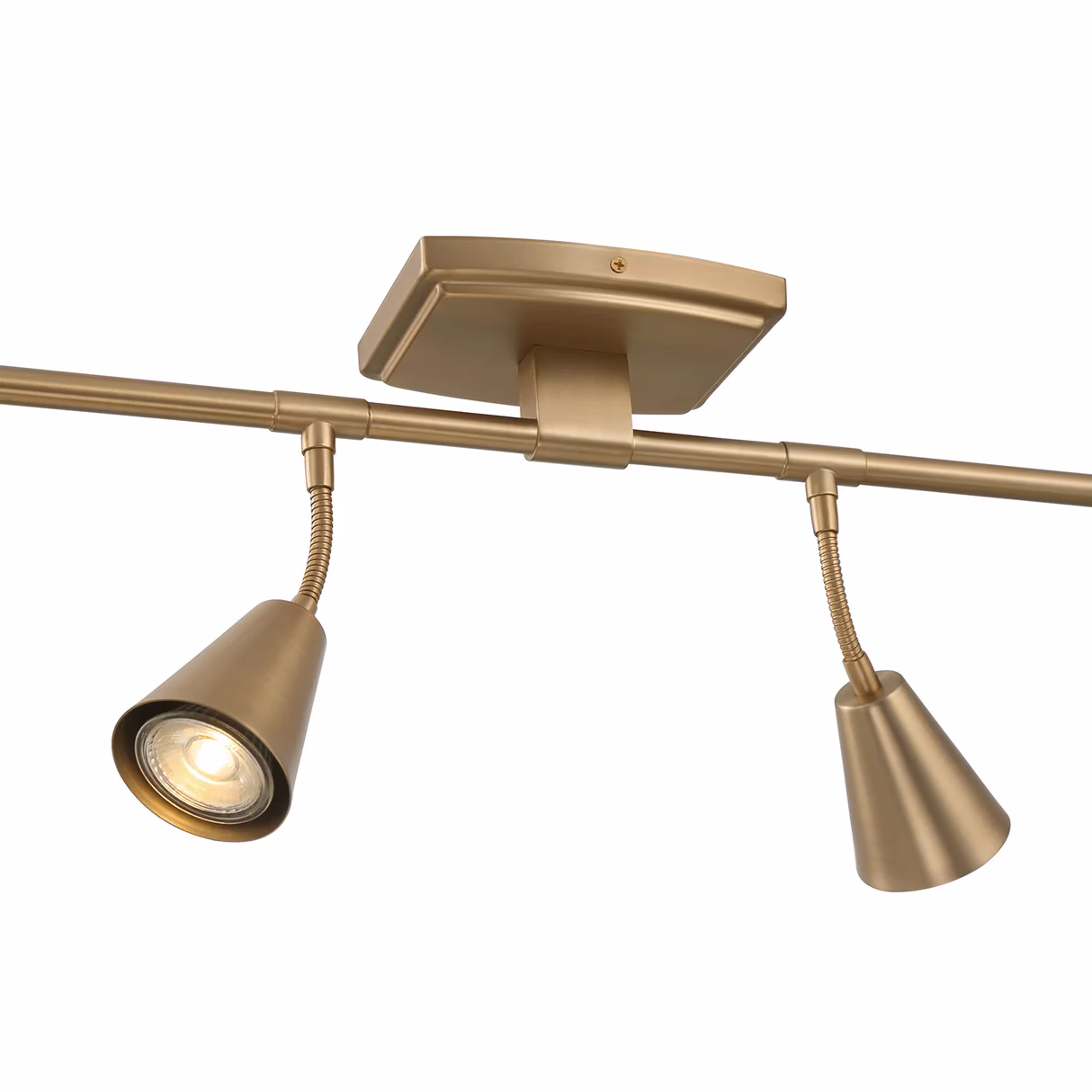 What are brass light fittings made of?