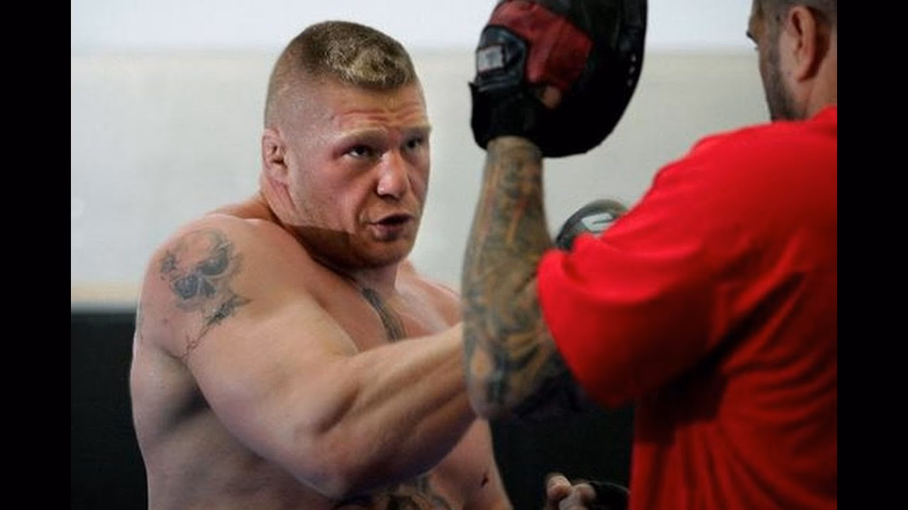 How many days a week does Brock Lesnar train?