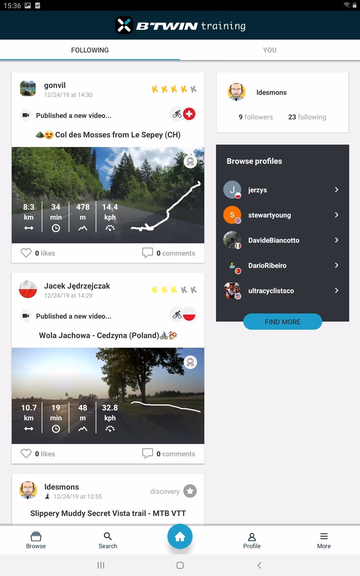 How do I unlock B'Twin training?