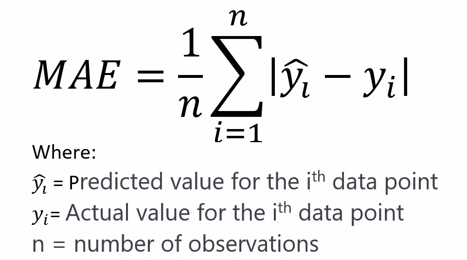 What is the formula for Mae?