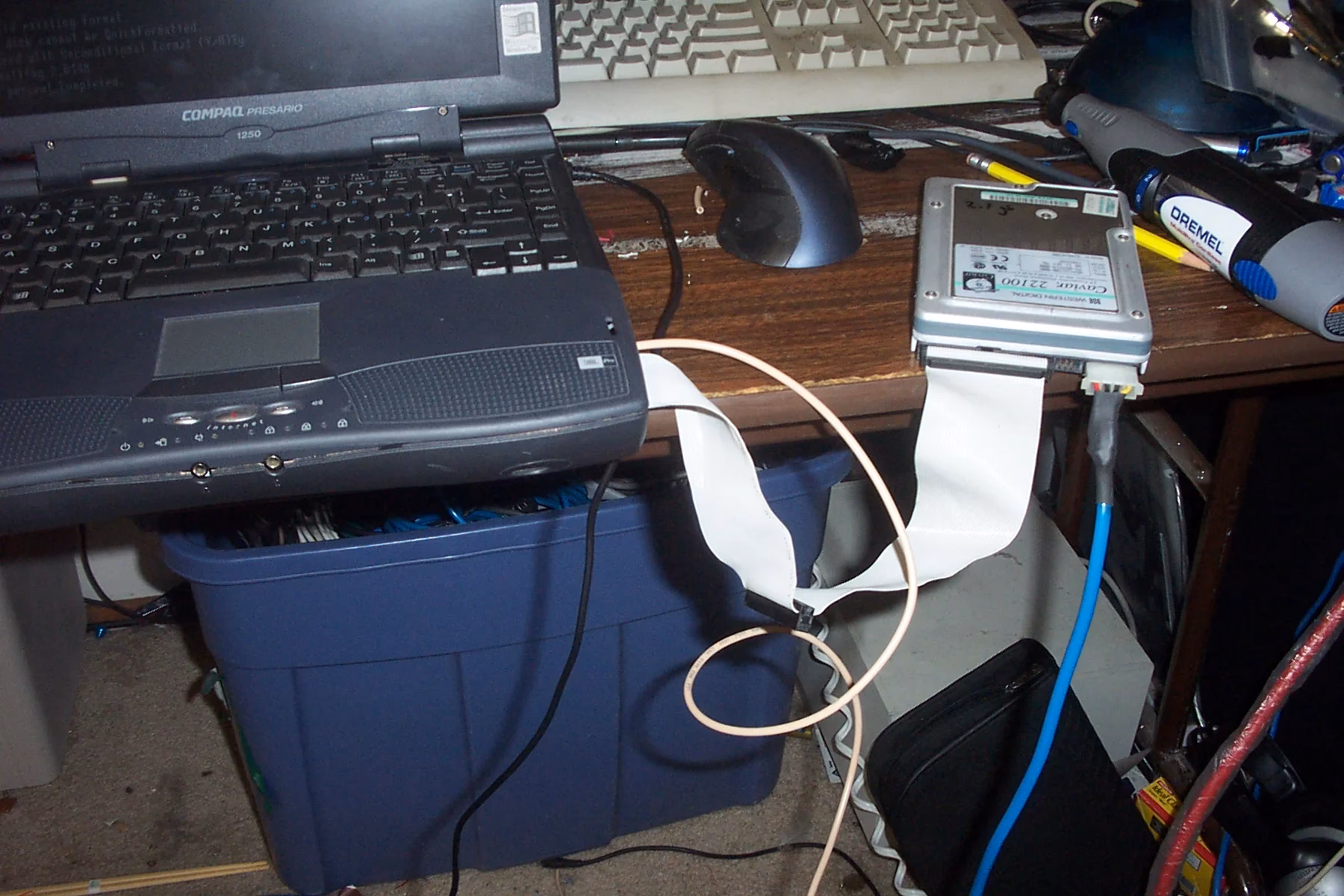 Can a 3.5 inch hard drive fit in a laptop?