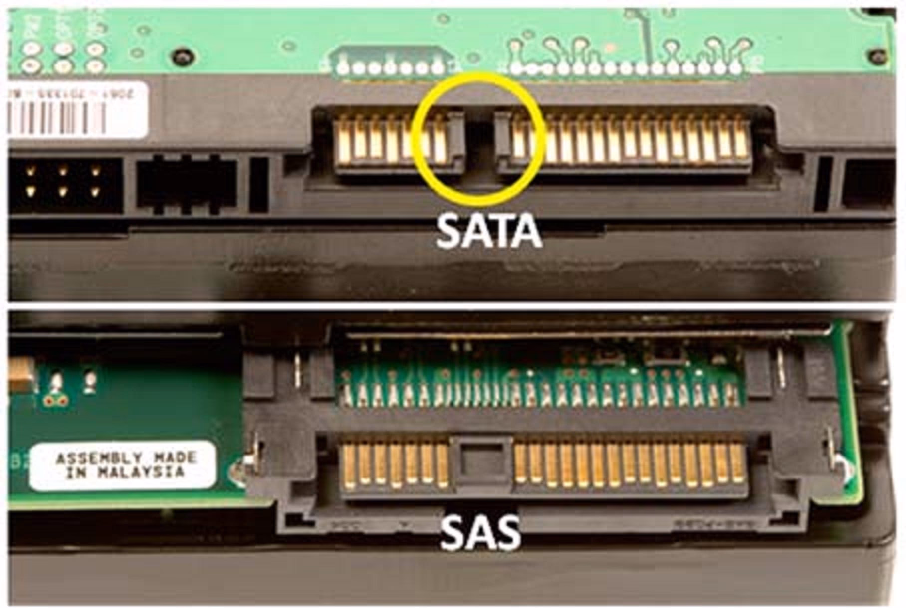 Can a SAS HBA connect to a SATA drive?