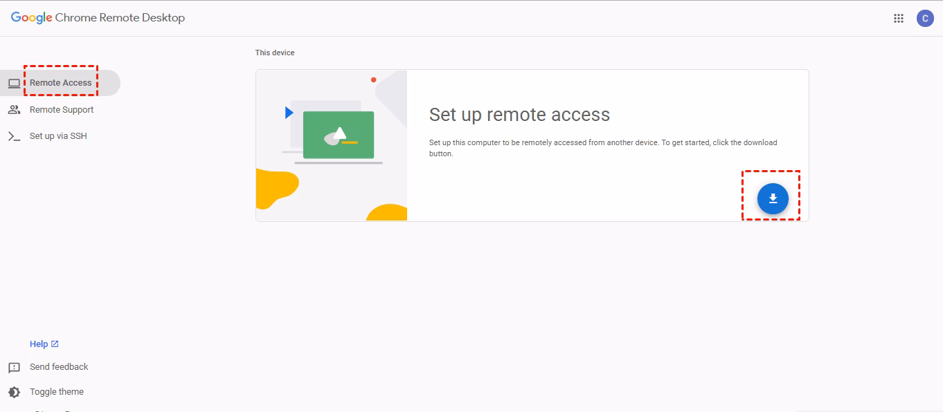 Is there a way to set a remote desktop size?