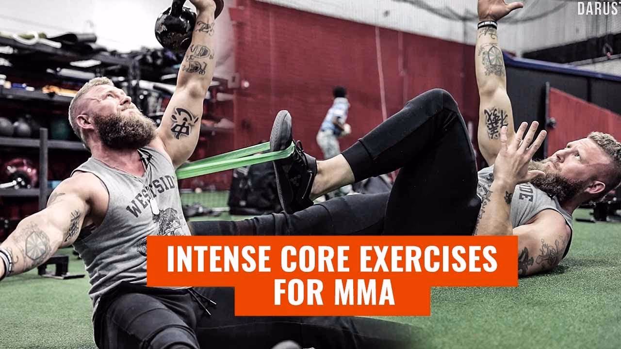 Why is a strong core important in MMA?