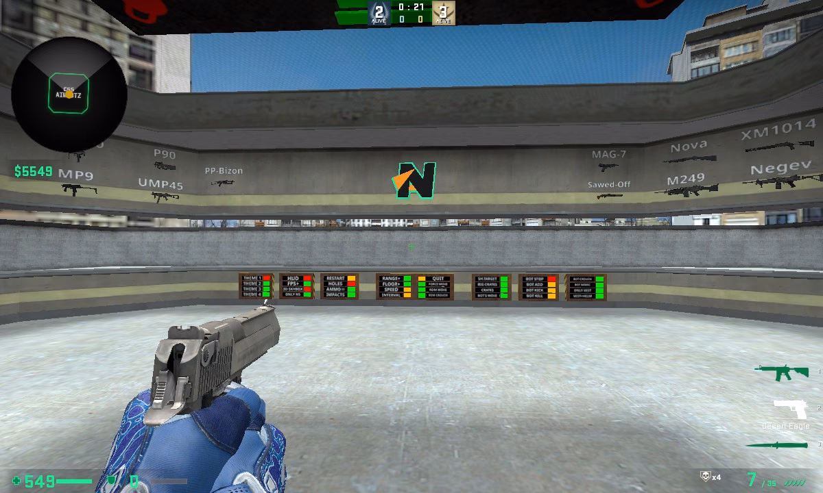 How do I use training aim 3?