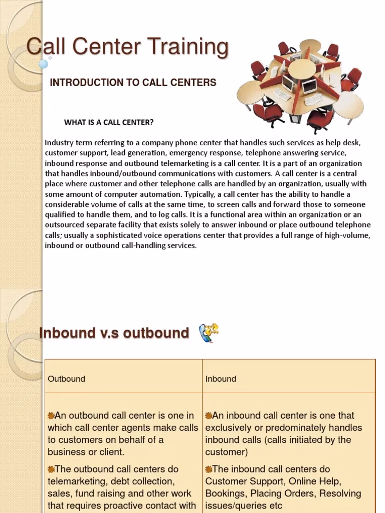 Is there a training manual for call centre staff?