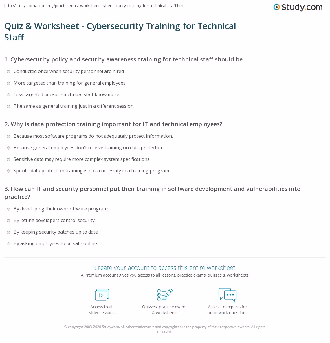 What is a cyber security course?