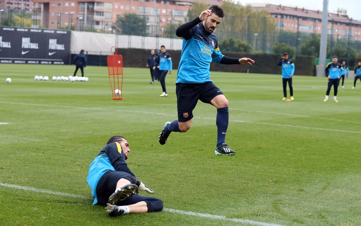 How did Villa become a professional football player?