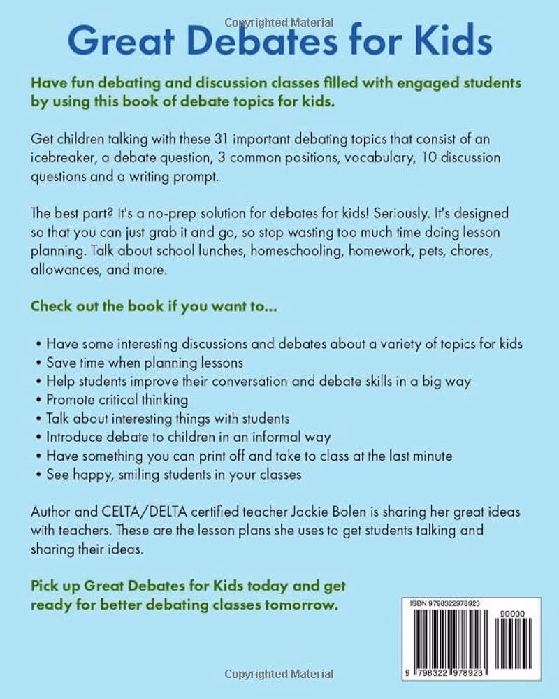 Why is debate important for kids?