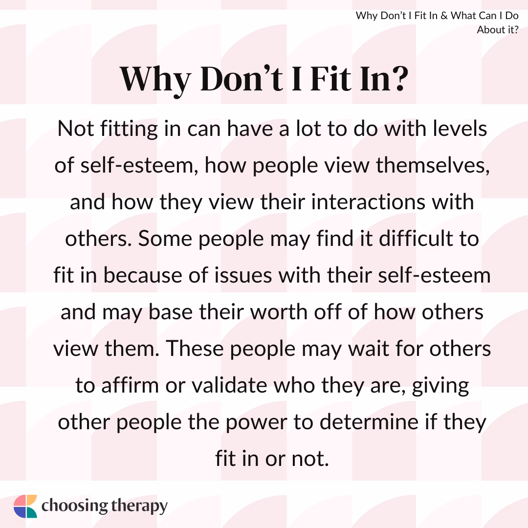 What if you don't think you fit in at work?