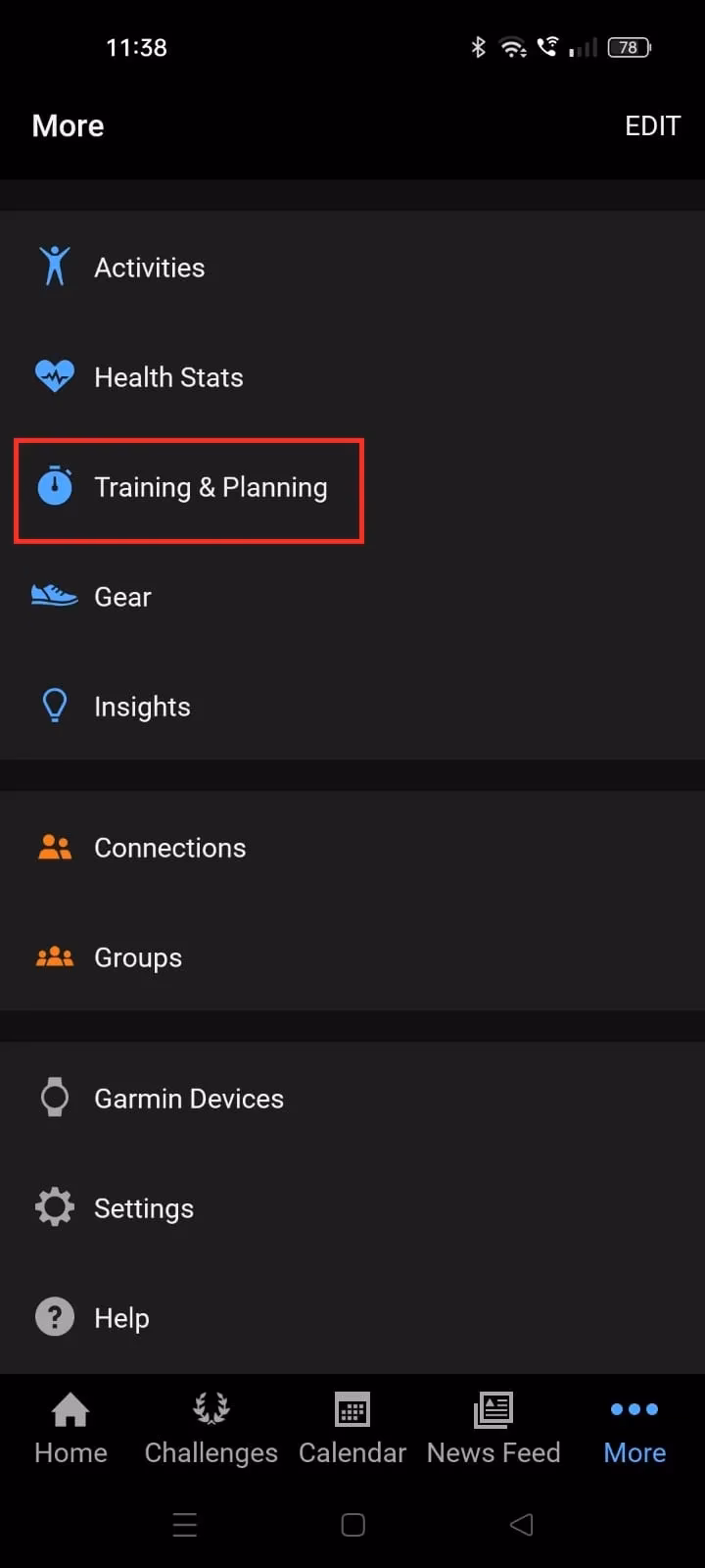 Does Garmin Connect sync a training calendar to a 920?
