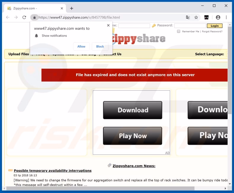 How do I download a zippyshare file?