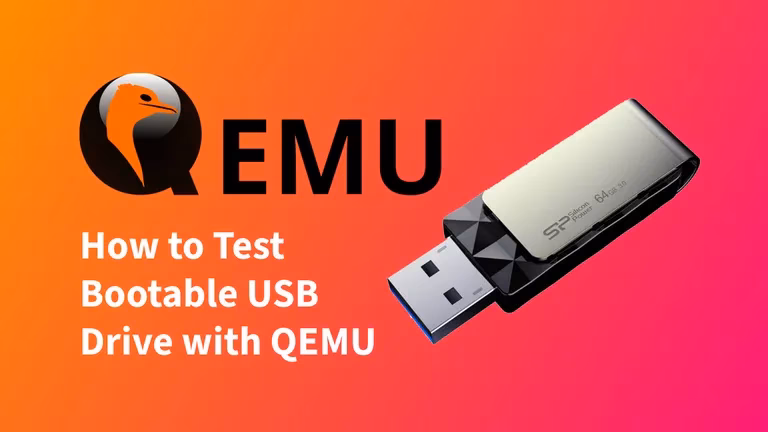 How to check if a bootable USB drive is working?