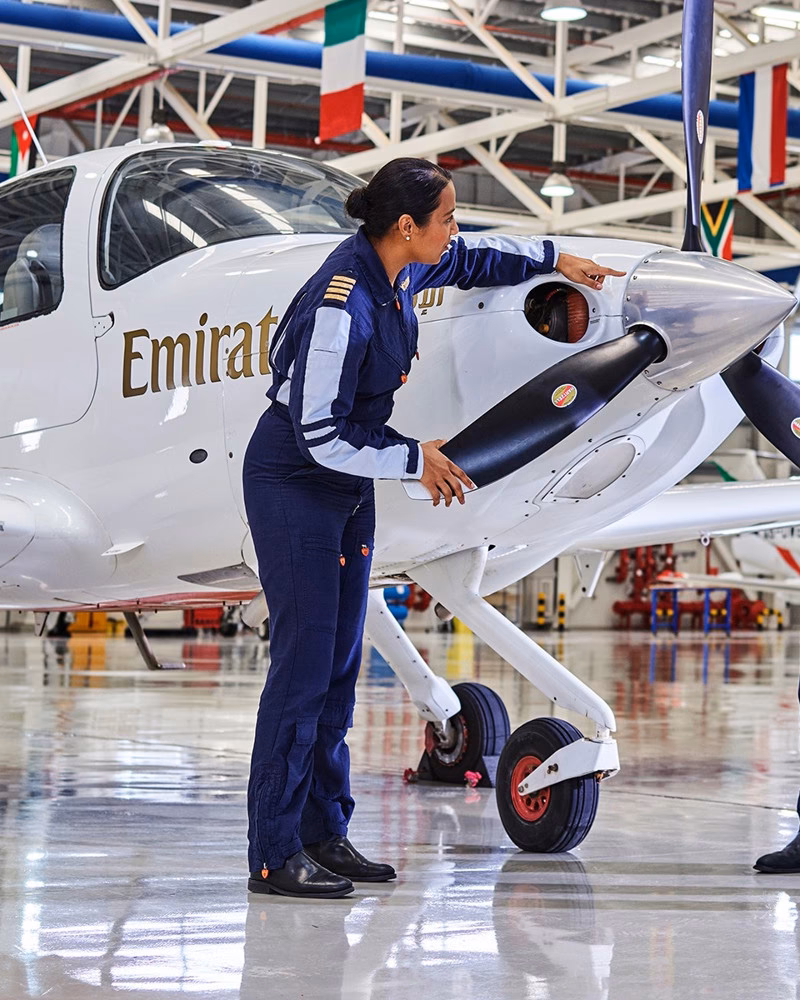 Does Emirates offer pilot training?