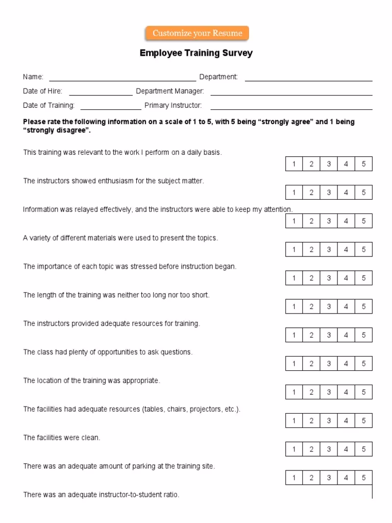 Why are employee training surveys important?