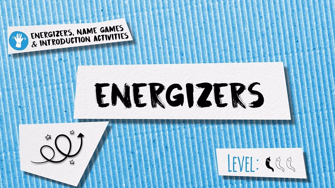 What are energizers in a team meeting?