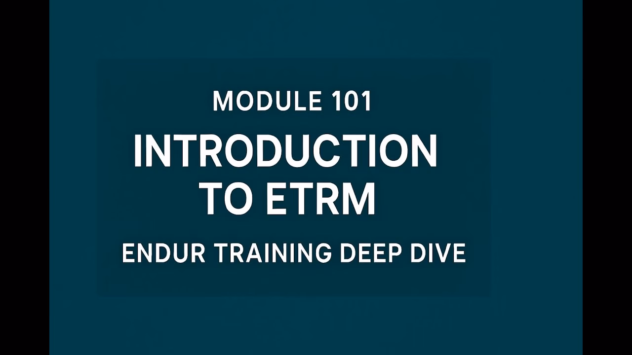 Are there introductory courses in Energy Trading & Risk Management?