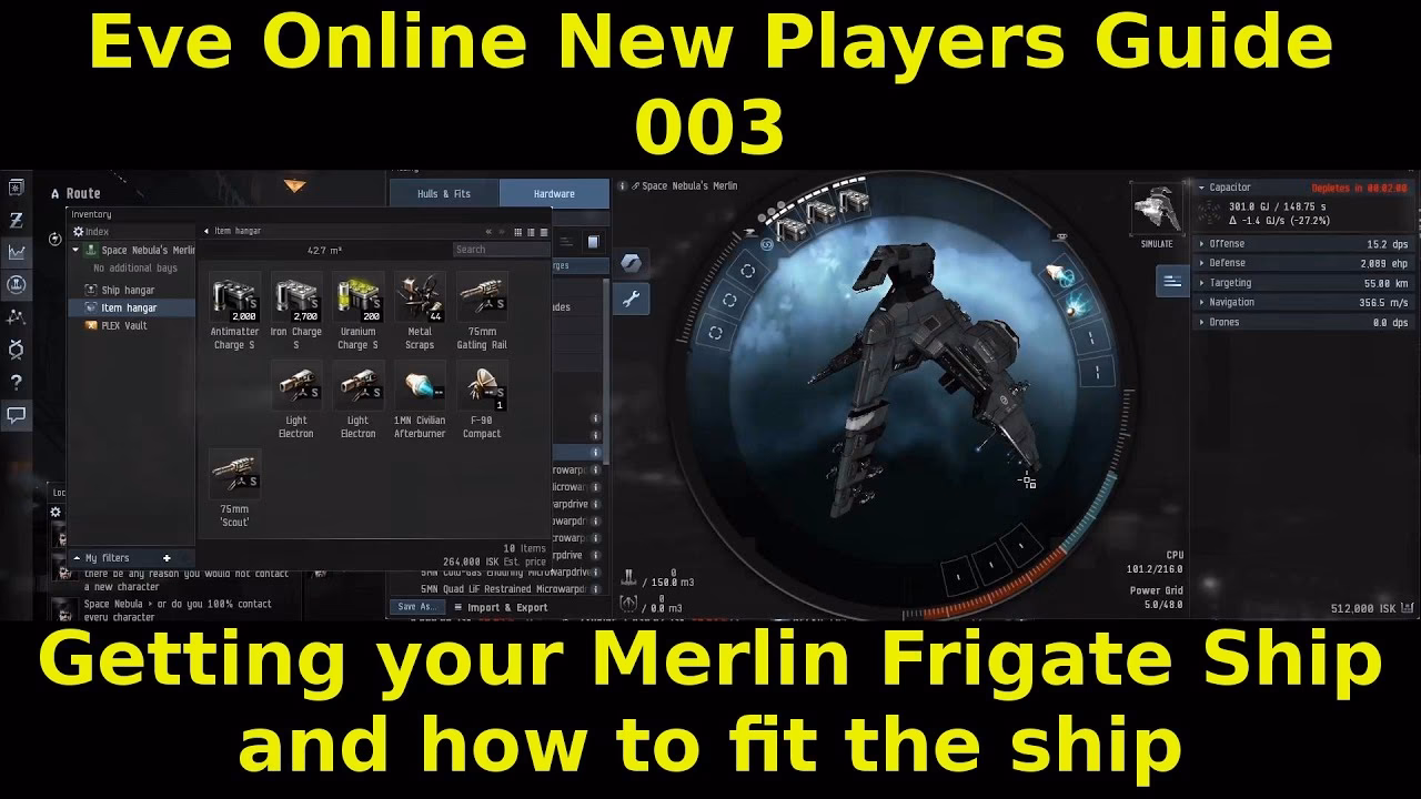 How do I import a fit into Eve Online?