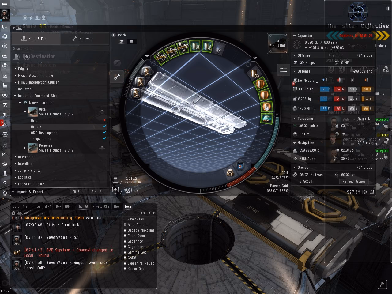 Is there a safe fit for solo mining in an orca?