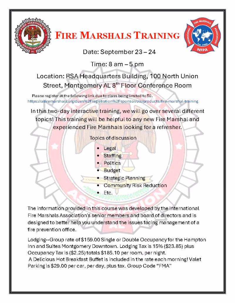 Why should a company appoint a fire marshal?