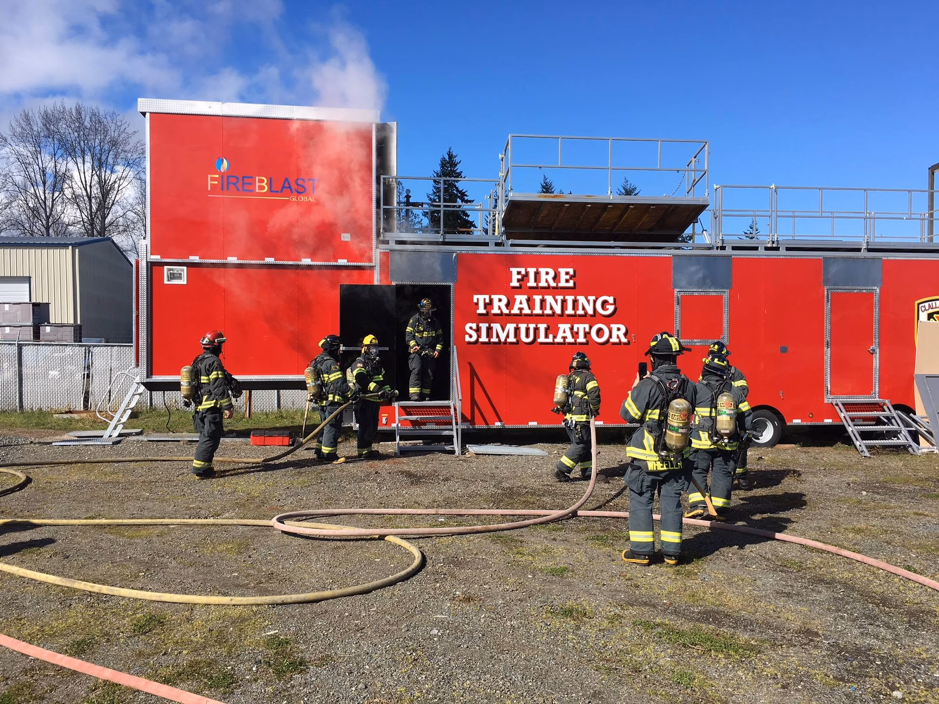 What are the different types of fire simulators?