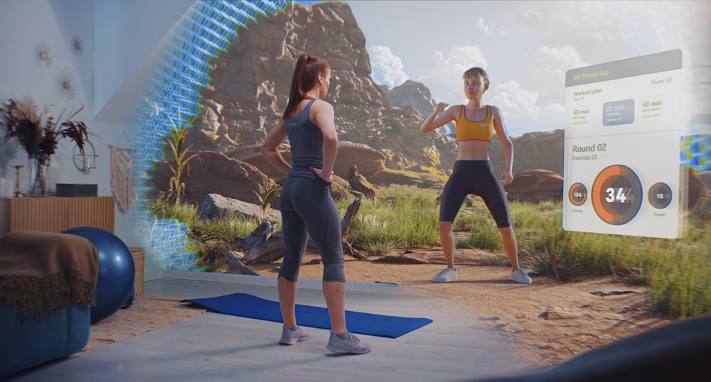 What are the benefits of using AR in the fitness industry?