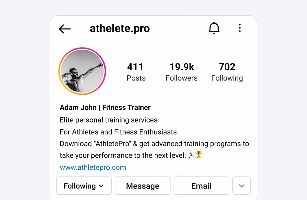 Do I need a fitness bio for my website?