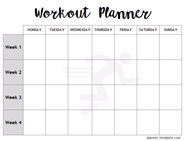 Where can I find free workout schedule templates?