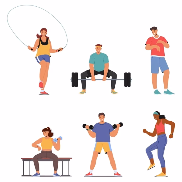 How many high quality fitness cartoon images by clipartmag?