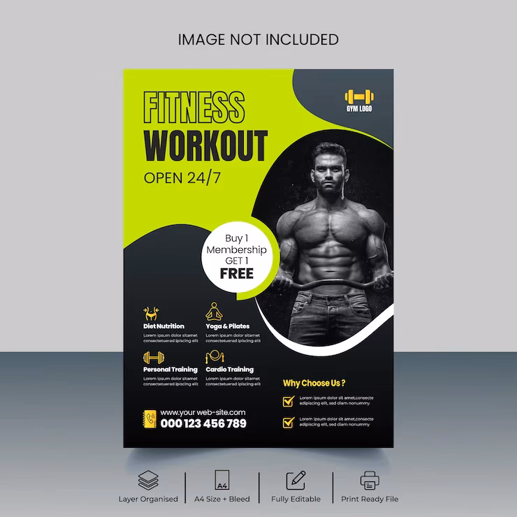Are there free fitness flyer templates?