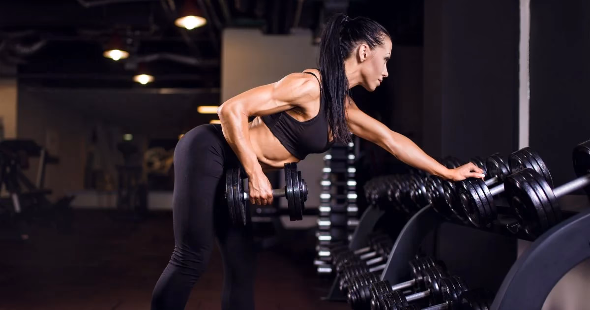 How do you do a 30-minute dumbbell workout for women?